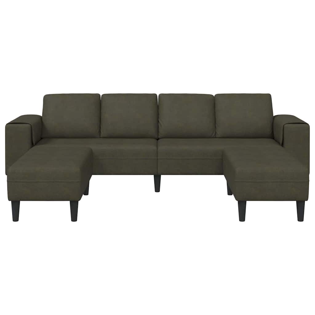 Sofa Set Army green Faux suede leather